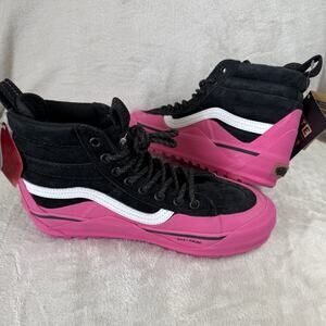 VANS NEW Shoes Sneakers Women 7.5 Men 6 SK8-Hi MTE-2 Dip Black Pink Waterproof